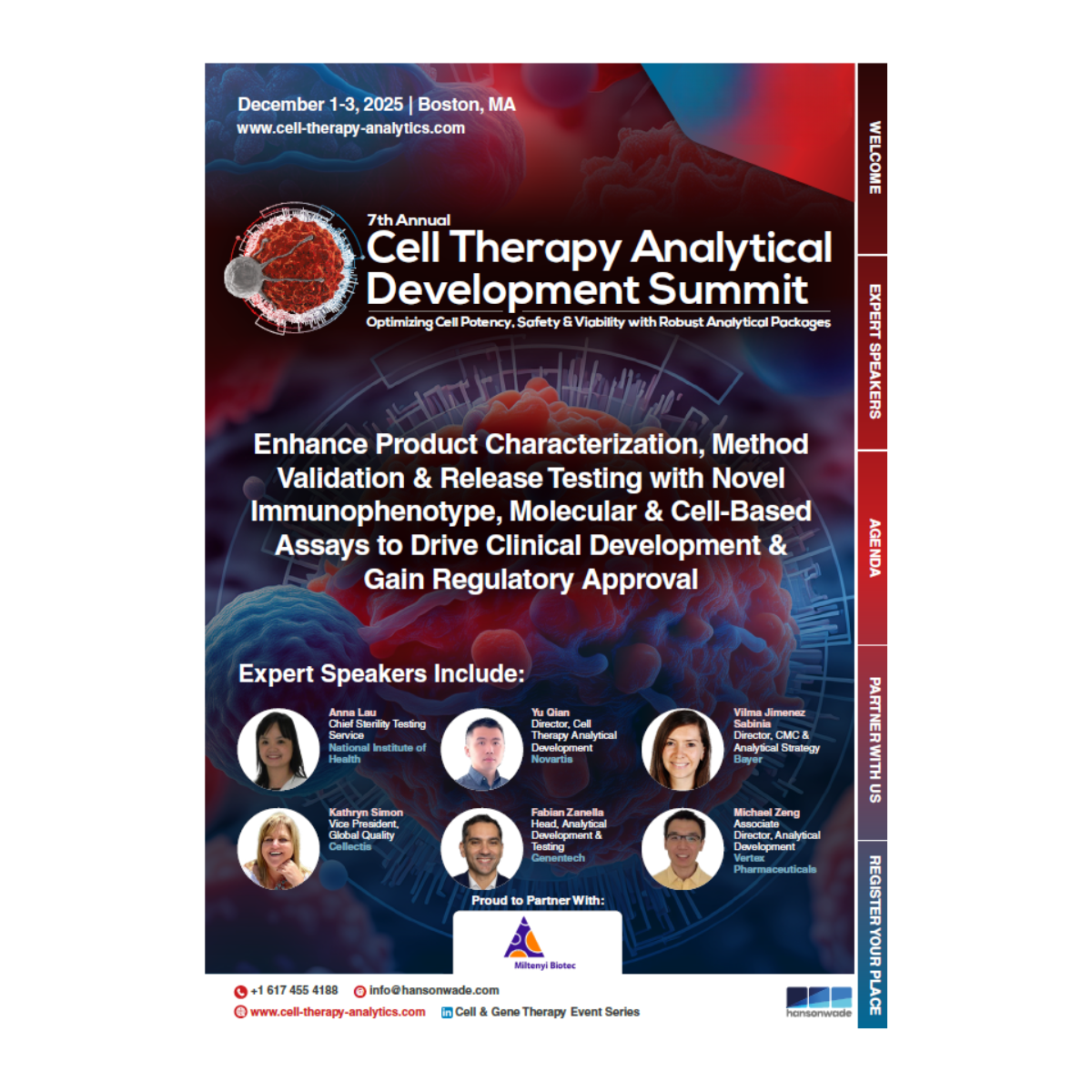 7th Cell Therapy Analytical Development Summit - Brochure Image 7th Cell Therapy Analytical Development Summit - Brochure Image